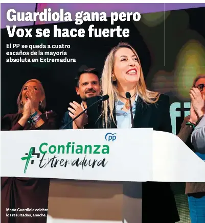 GUARDIOLA GANA PERO VOX SE HACE FUERTE