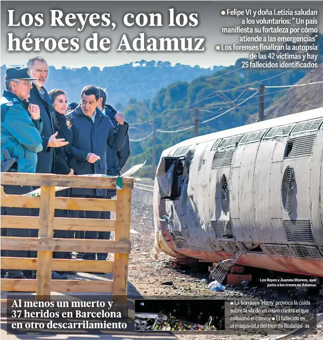 LOS REYES, CON LOS HÉROES DE ADAMUZ