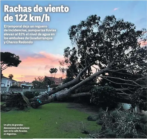 RACHAS DE VIENTO DE 122 KM/H