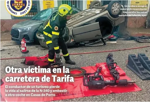 OTRA VÍCTIMA EN LA CARRETERA DE TARIFA