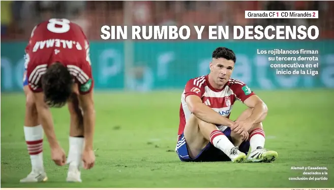 SIN RUMBO Y EN DESCENSO