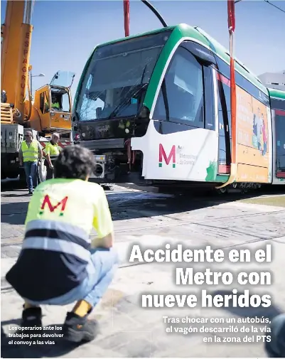 ACCIDENTE EN EL METRO CON NUEVE HERIDOS