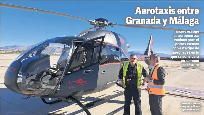 AEROTAXIS ENTRE GRANADA Y MÁLAGA