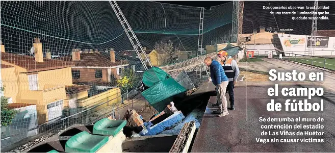 SUSTO EN EL CAMPO DE FÚTBOL