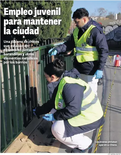 EMPLEO JUVENIL PARA MANTENER LA CIUDAD