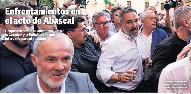 ENFRENTAMIENTOS EN EL ACTO DE ABASCAL