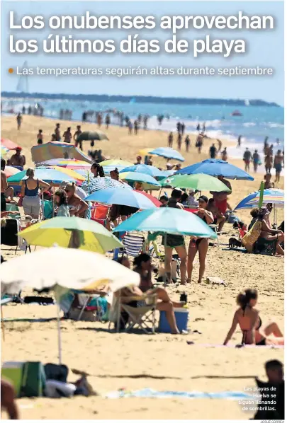 LOS ONUBENSES APROVECHAN LOS ÚLTIMOS DÍAS DE PLAYA