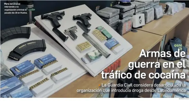 ARMAS DE GUERRA EN EL TRÁFICO DE COCAÍNA