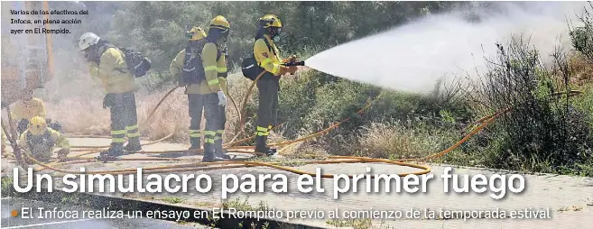 UN SIMULACRO PARA EL PRIMER FUEGO