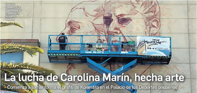 LA LUCHA DE CAROLINA MARÍN, HECHA ARTE