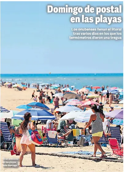 DOMINGO DE POSTAL EN LAS PLAYAS