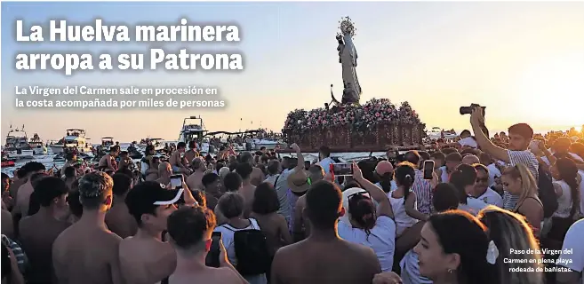 LA HUELVA MARINERA ARROPA A SU PATRONA