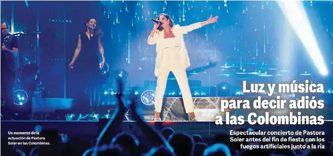 LUZ Y MÚSICA PARA DECIR ADIÓS A LAS COLOMBINAS