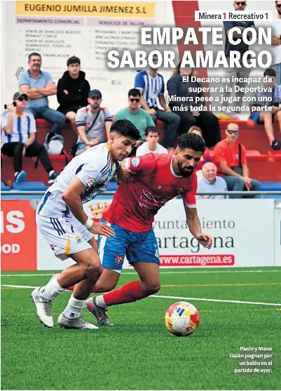 EMPATE CON SABOR AMARGO