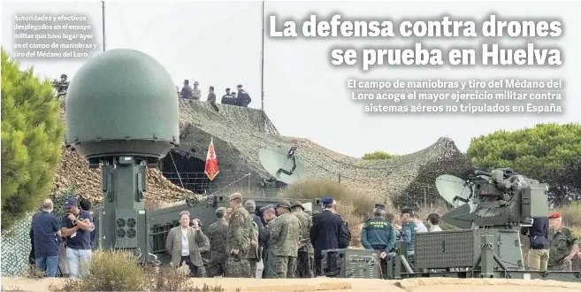 LA DEFENSA CONTRA DRONES SE PRUEBA EN HUELVA