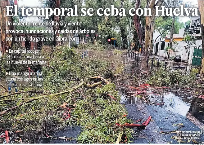 EL TEMPORAL SE CEBA CON HUELVA