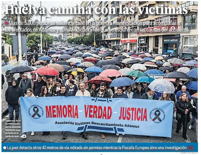 HUELVA CAMINA CON LAS VÍCTIMAS