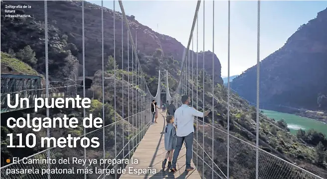 UN PUENTE COLGANTE DE 110 METROS