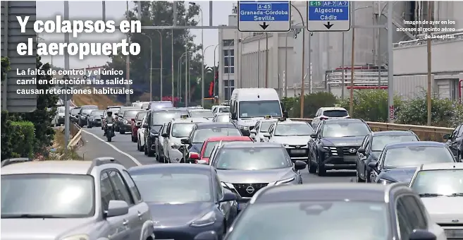 Y COLAPSOS EN EL AEROPUERTO