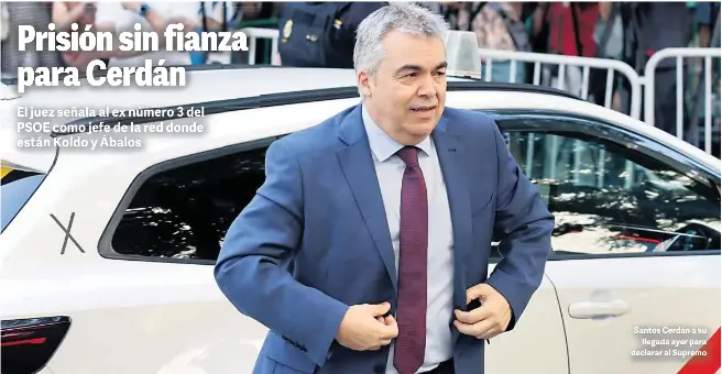 PRISIÓN SIN FIANZA PARA CERDÁN