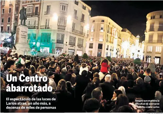 UN CENTRO ABARROTADO