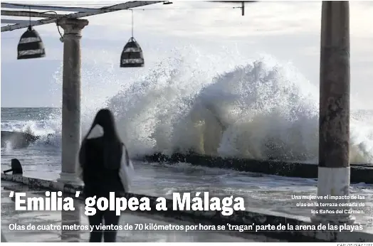 ‘EMILIA’ GOLPEA A MÁLAGA