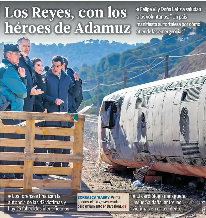 LOS REYES, CON LOS HÉROES DE ADAMUZ