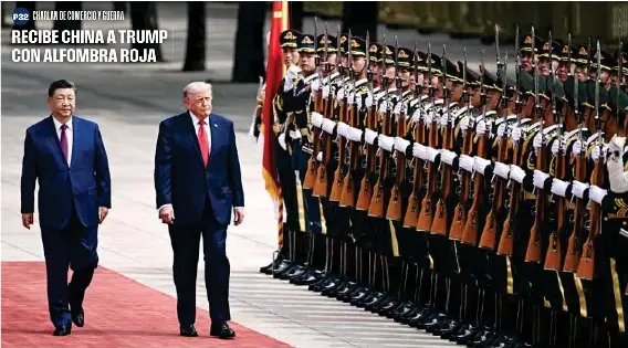 RECIBE CHINA A TRUMP CON ALFOMBRA ROJA