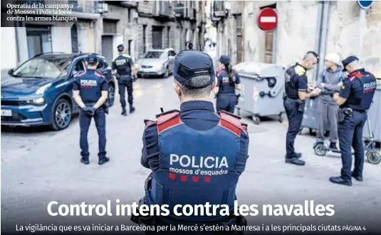 CONTROL INTENS CONTRA LES NAVALLES