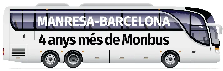MANRESA-BARCELONA 4 ANYS MÉS DE MONBUS