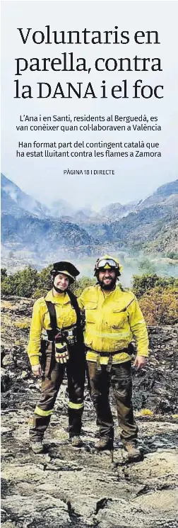 VOLUNTARIS EN PARELLA, CONTRA LA DANA I EL FOC