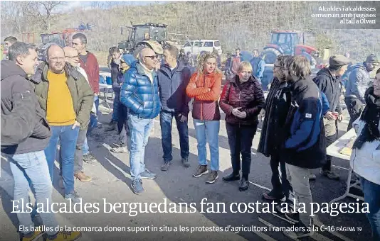 ELS ALCALDES BERGUEDANS FAN COSTAT A LA PAGESIA