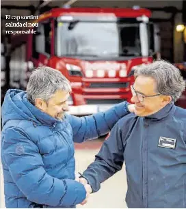 ELS BOMBERS PROFESSIONALS SUBSTITUEIXEN ELS VOLUNTARIS DE PUIGCERDÀ