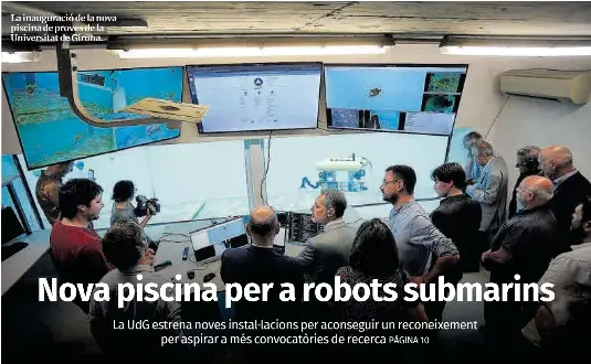 NOVA PISCINA PER A ROBOTS SUBMARINS