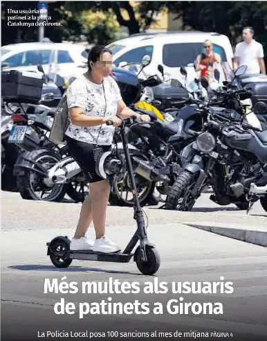 MÉS MULTES ALS USUARIS DE PATINETS A GIRONA