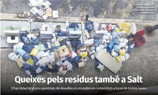 QUEIXES PELS RESIDUS TAMBÉ A SALT