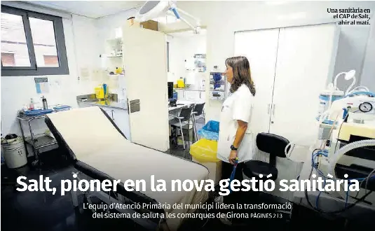 SALT, PIONER EN LA NOVA GESTIÓ SANITÀRIA