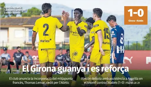 EL GIRONA GUANYA I ES REFORÇA