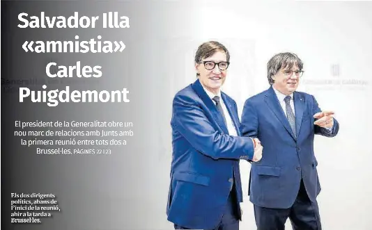 SALVADOR ILLA «AMNISTIA» CARLES PUIGDEMONT