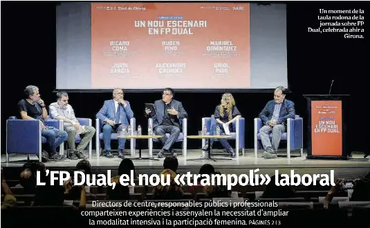 L’FP DUAL, EL NOU «TRAMPOLÍ» LABORAL