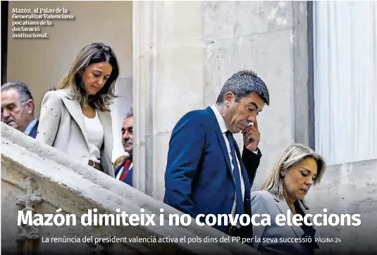 MAZÓN DIMITEIX I NO CONVOCA ELECCIONS