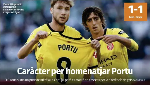 CARÀCTER PER HOMENATJAR PORTU