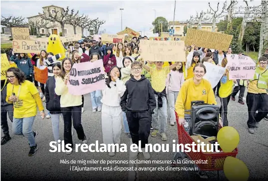 SILS RECLAMA EL NOU INSTITUT