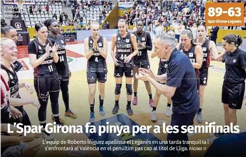 L’SPAR GIRONA FA PINYA PER A LES SEMIFINALS