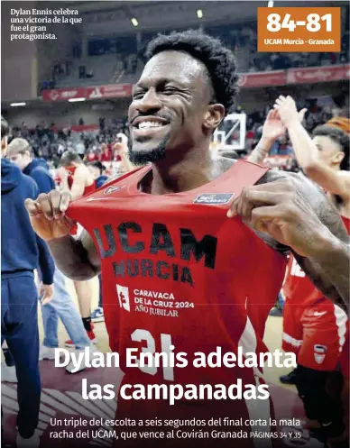 DYLAN ENNIS ADELANTA LAS CAMPANADAS