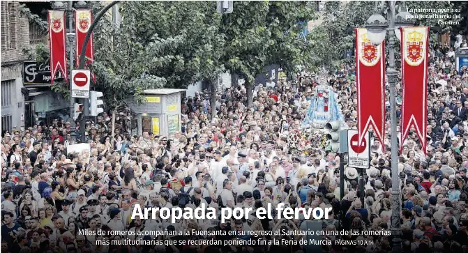 ARROPADA POR EL FERVOR
