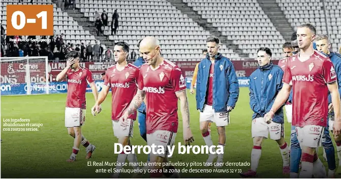 DERROTA Y BRONCA