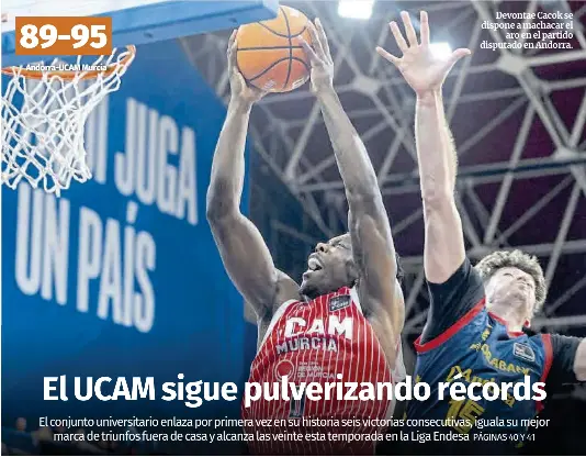 EL UCAM SIGUE PULVERIZANDO RÉCORDS