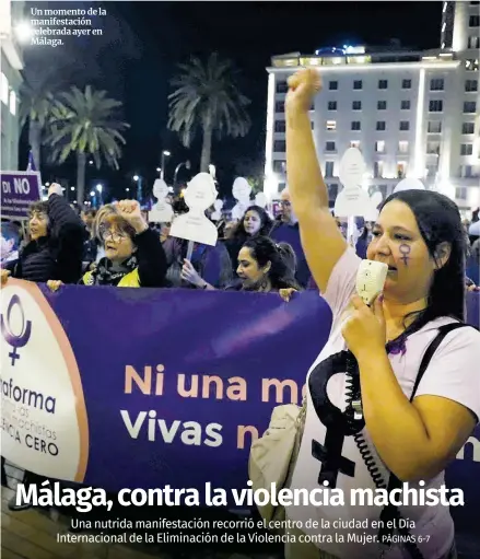 MÁLAGA, CONTRA LA VIOLENCIA MACHISTA