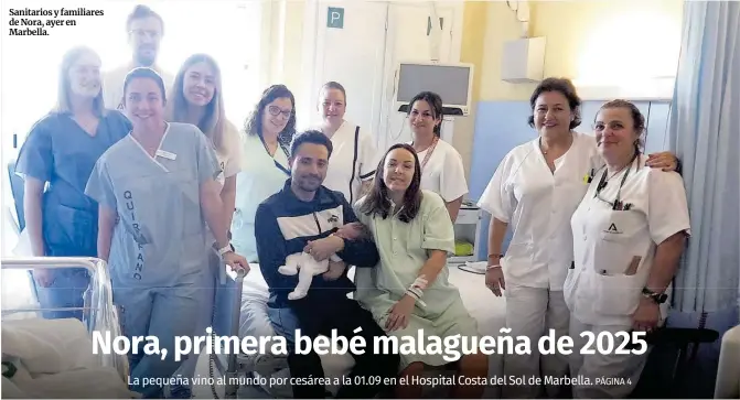 NORA, PRIMERA BEBÉ MALAGUEÑA DE 2025